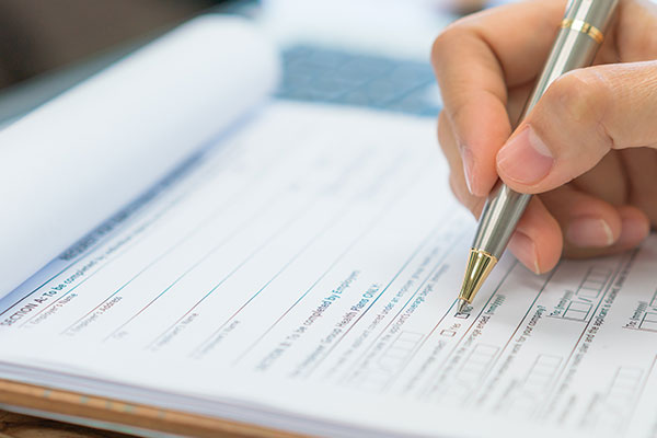 ご来院・受付・問診票のご記入